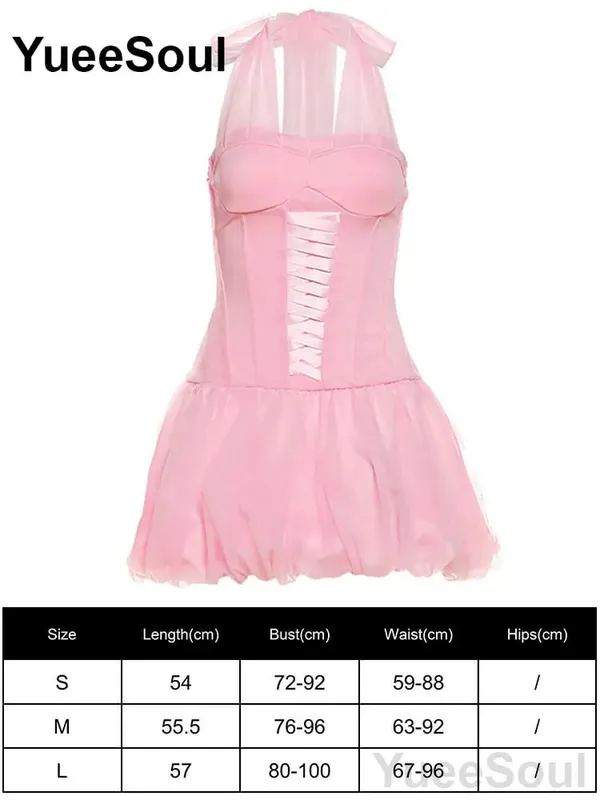 Pink Women's Dress Elegant Evening Birthday Party Female Dresses 2026 Summer New Sweet Cute Y2K Casual High Street Lolita Dress — image 9