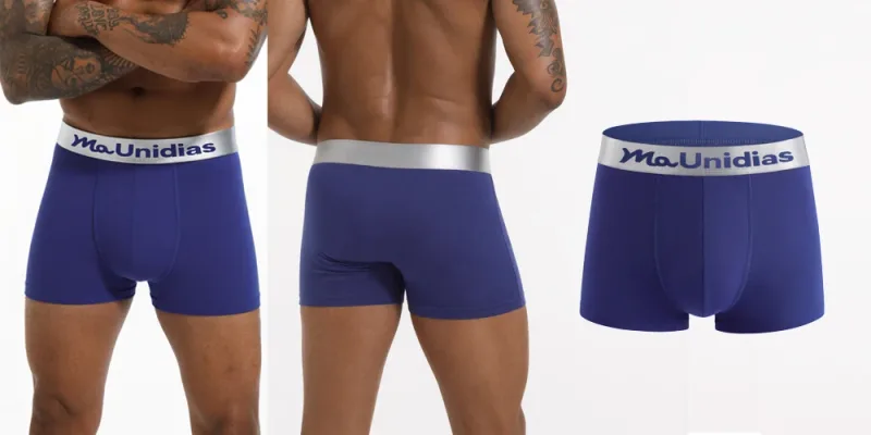 8pcs Bamboo Fiber Boxer Briefs White Men's Panties Letter Waistband Underwear Man Boxers Solid Color Boxershorts Men Underpants