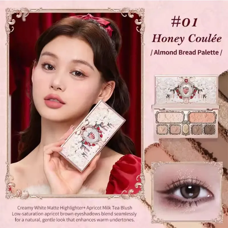 Flowerknows Strawberry Cupid All-In One Gift Box Makeup Kit Professional Palette Swan Blusher Blush Set Lip Cream Flower Knows — image 2