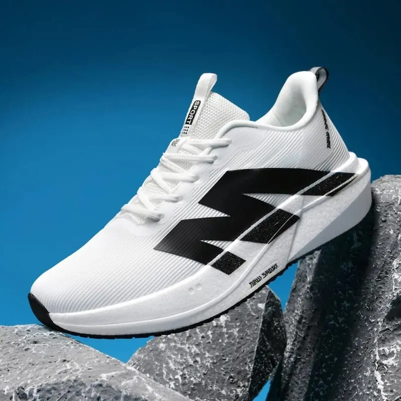 Fashion Men Women Outdoor Running Shoes Marathon Carbon Board Lightweight Comfort Casual Sneakers Breathable Mesh Sports Shoes — image 8