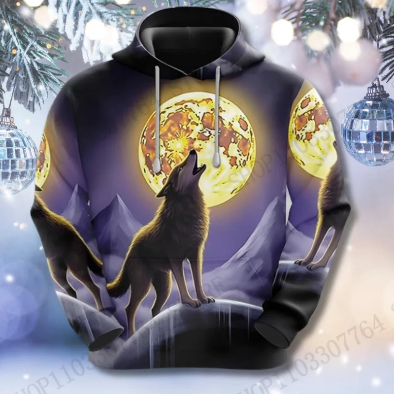 Fire Wolf 3d Print Hoodie Men Women Fashion Y2k Graphic Hoodie Tracksuit Animal Hoodie Sweatshirt Autumn Winter Clothes Y2k Coat — image 8