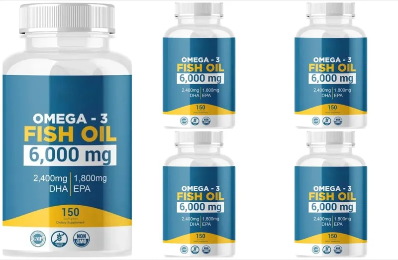 Omega 3 Fish Oil Softgels High Potency EPA DHA Daily Supplement for Adults Supports Joint Immune Health 150 Softgels Non GMO — image 12