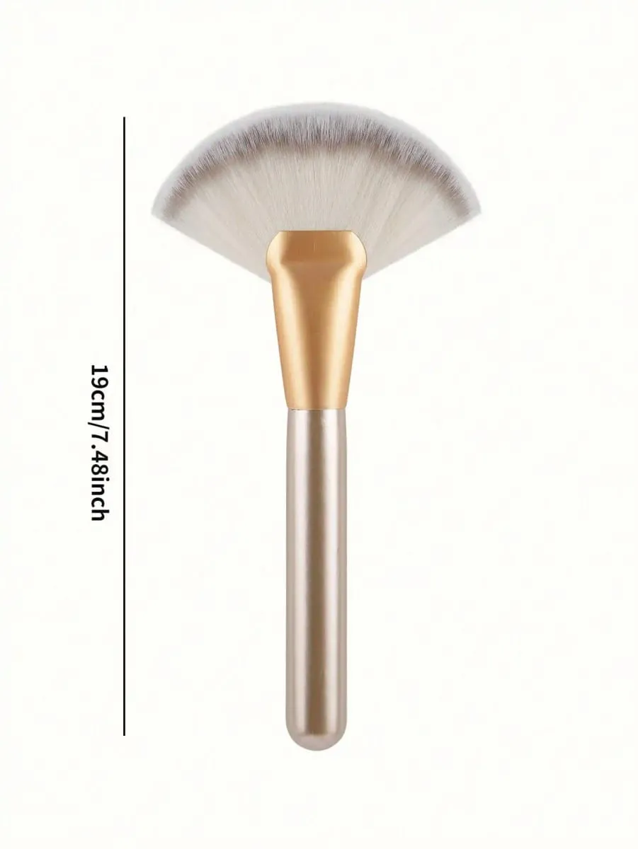 1/2pcs Large Fan Makeup Brushes Facial Foundation Blusher Concealer Brush Cosmetic Tools Pincel Soft-Bristled Makeup Brush