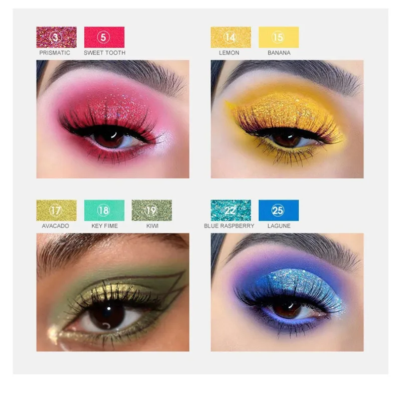 30 Color Eye Shadow Palette Rainbow Coral Pearl Glitter Matte Sequins Shimmer High Pigment Eye Shadow Party & Dance Show Makeup — image 7