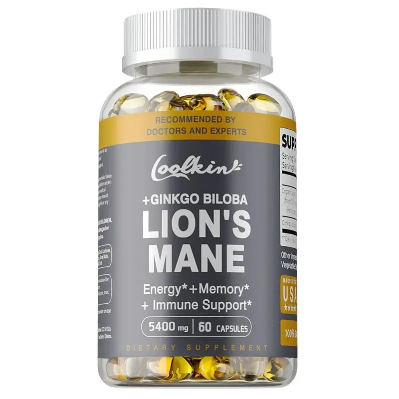 Lion's Mane Mushroom Capsules - Ondersteunt de gezondheid van de hersenen, verbetert de mentale helderheid en verbetert het geheugen en de concentratie — image 10