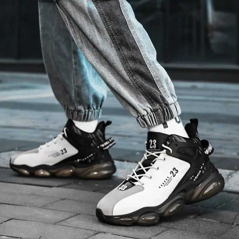 Men's Outdoor Casual Sports Shoes Running Shoes Comfortable Breathable Leather Upper Durable Rubber Sole — image 1