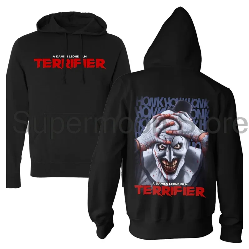 Terrifier Movie Hoodie Unisex Long Sleeve Streetwear Women Men Hooded Sweatshirts 3D Clothes — image 5