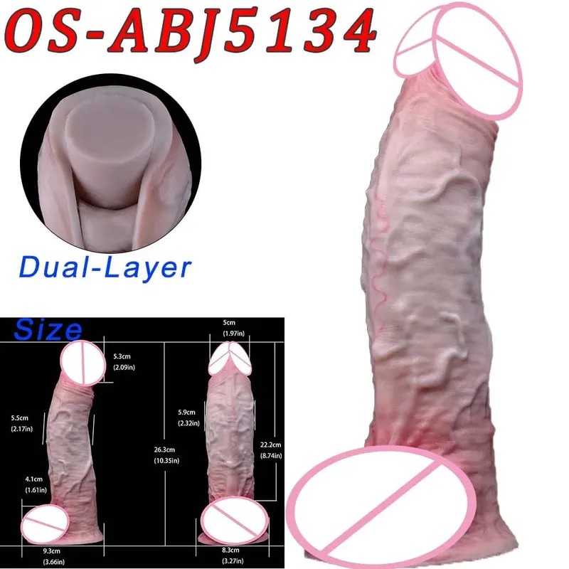 47 cm Realistische Lange Dildos Doppel Kopf Anal Vaginal Stimulator Sex Spielzeug Mit Sauger Für Lesbische Paare Homosexuell Männer erwachsene Werkzeuge