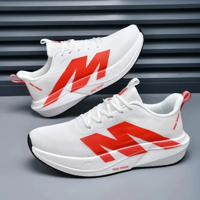 Fashion Men Women Outdoor Running Shoes Marathon Carbon Board Lightweight Comfort Casual Sneakers Breathable Mesh Sports Shoes — image 5