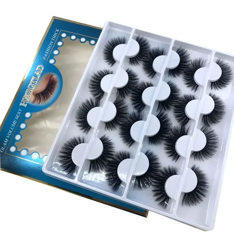 12 pairs of Multipack 3D mink false eyelashes handmade soft and fluffy natural eye makeup tool — image 9