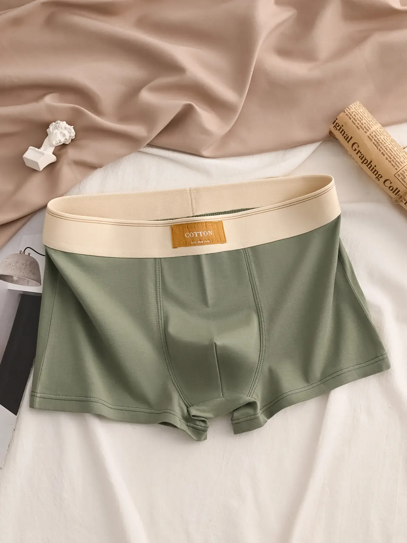 Calzoncillos Boxer de algodón de alta calidad para hombre, Boxers deportivos informales suaves y saludables, pantalones cortos de moda, ropa interior, 3 uds.