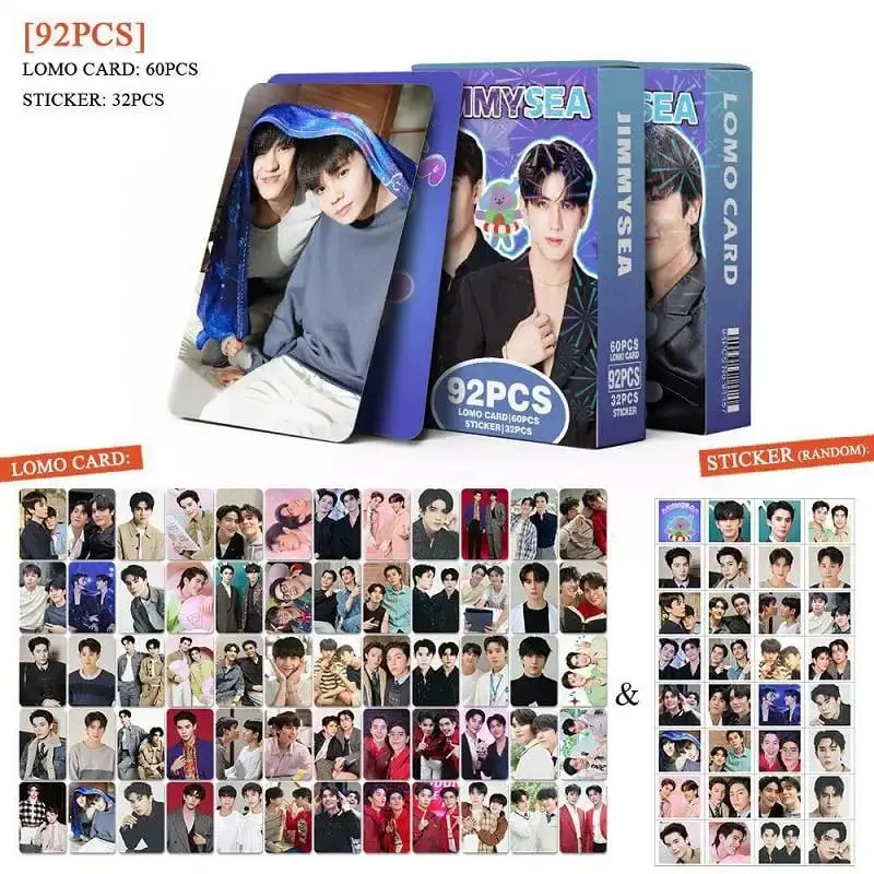 92Pcs JimmySea Thai Star Lomo Cards Double Sided BL Drama Photo Stickers Fans Collection Decor Gift — image 3