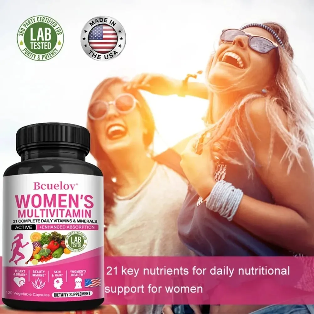 Multivitamin Minerals Capsules Zinc & Vitamin ACEDK Improve Immunity Healthy Hair & Skin & Nails for Women — image 6