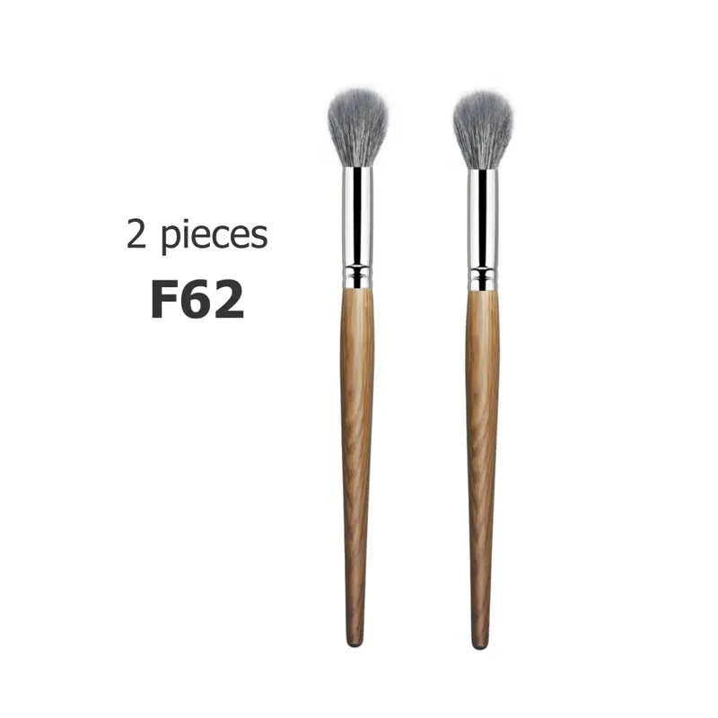 Kit de pinceaux de maquillage pour le visage, petit pinceau de Contour, bronzant, Blush, doux et moelleux, poils de chèvre naturels — image 8