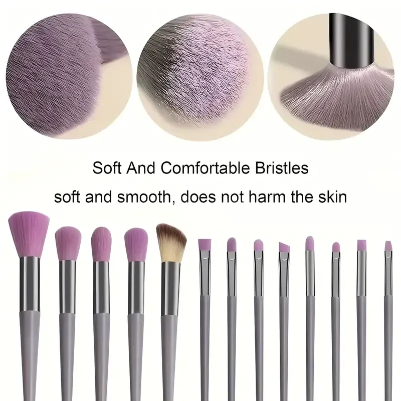 13Pcs Soft Fluffy Makeup Brushes Set for Cosmetics Foundation Blush Powder Eyeshadow Blending Blush Cosmetic Brushes