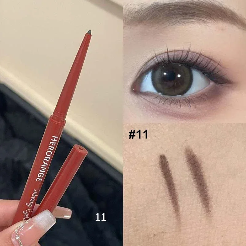 10 Colors Eyeliner Pencil Smooth Wine Red Soft High Pigment Eye Liner Pen Waterproof Matte Aegyosal Lying Silkworm Eyes Makeup — image 13