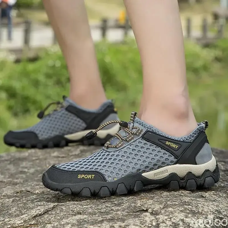 Summer Fashion Breathable Water Wading Men's Shoes Sports and Leisure Running Trend Flat Bottomed Mountaineering Sports Shoes — image 3