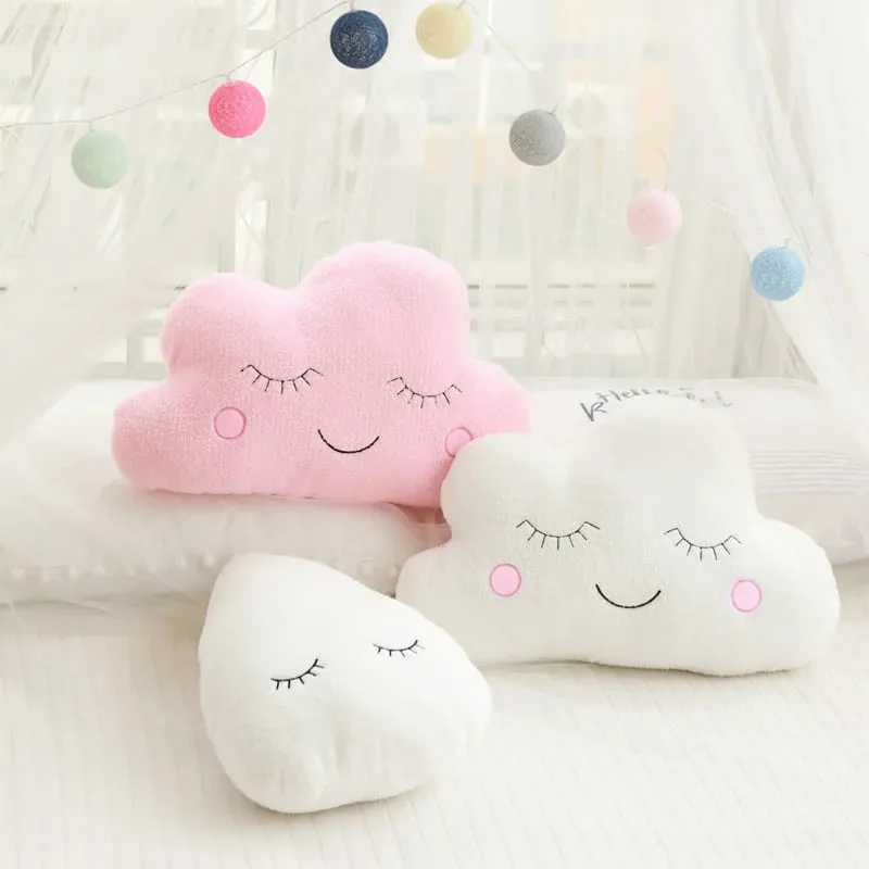 Oreiller en peluche nuage, lune, étoile, goutte de pluie, coussin doux, jouets pour enfants, bébé fille, cadeau de noël, décor de voiture, chambre — image 2