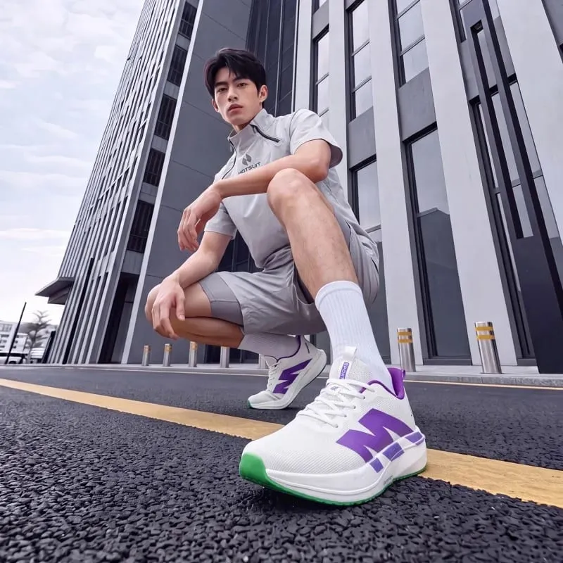 Men Women Running Shoes Marathon Air Cushion Breathable Lightweight Comfortable Sports Outdoor Athletic Sneakers Carbon Plate — image 6