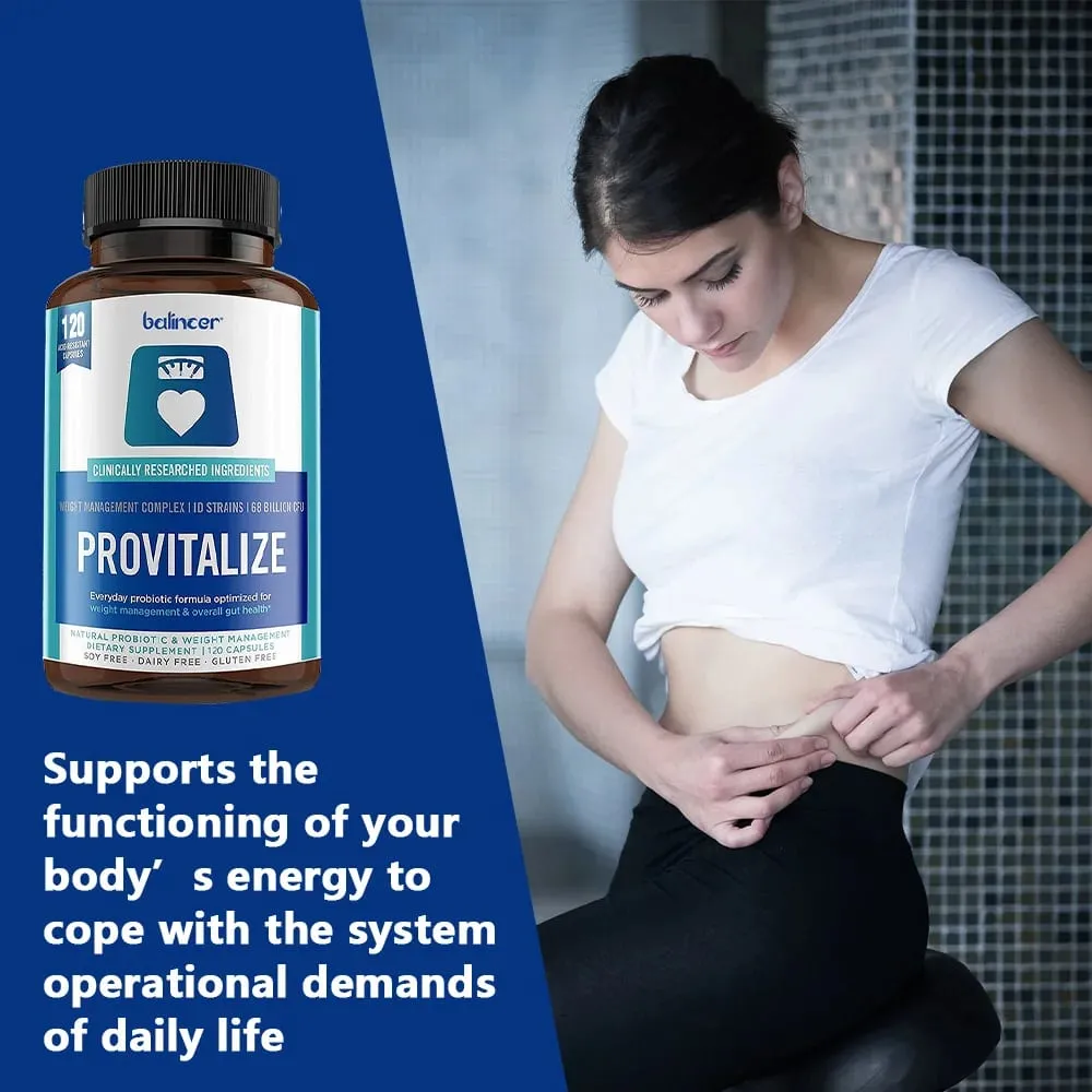 Provitalize Capsules - Women Probiotics + Moringa Weight Management Immune Health & Gut Health Support 30/60/120 Caps