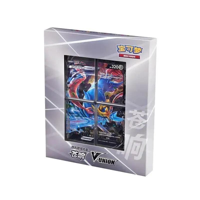 W magazynie 100% oryginalna karta Pokemon Ptcg kwartet sprzęgło V-Union pudełka na prezenty Pikachu Big Gather Moru Baker Mew-Two Ptcg Box