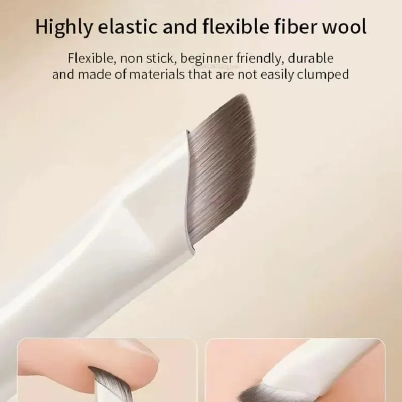 5/8/10Pcs Natural Eye Makeup Brushes Set Detail Eyeshadow Brush Makeup Brush White Ultra Soft Eyeshadow Eyeliner Makeup Tool — image 4