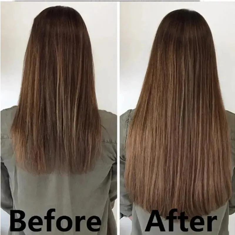 Synthetic 24inch Clips in Hair Extensions Long Straight Hairstyle Blonde Black Hairpieces Heat Resistant False Hair Daily Use — image 4
