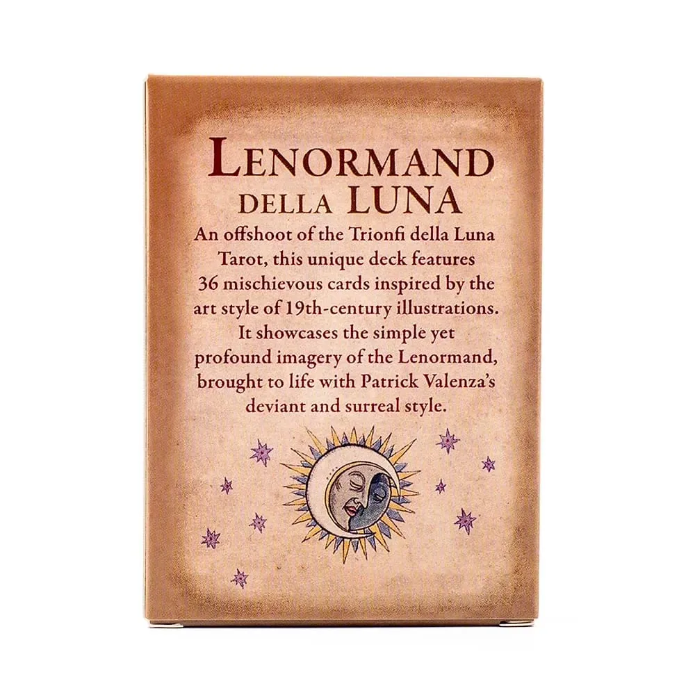 Lenormand Della Luna Tarot Bộ Bài 36 Lá Bài Bói Toán Oracle Thẻ Cho Số Phận Đọc Đảng Trò Chơi 10.2x7.3cm