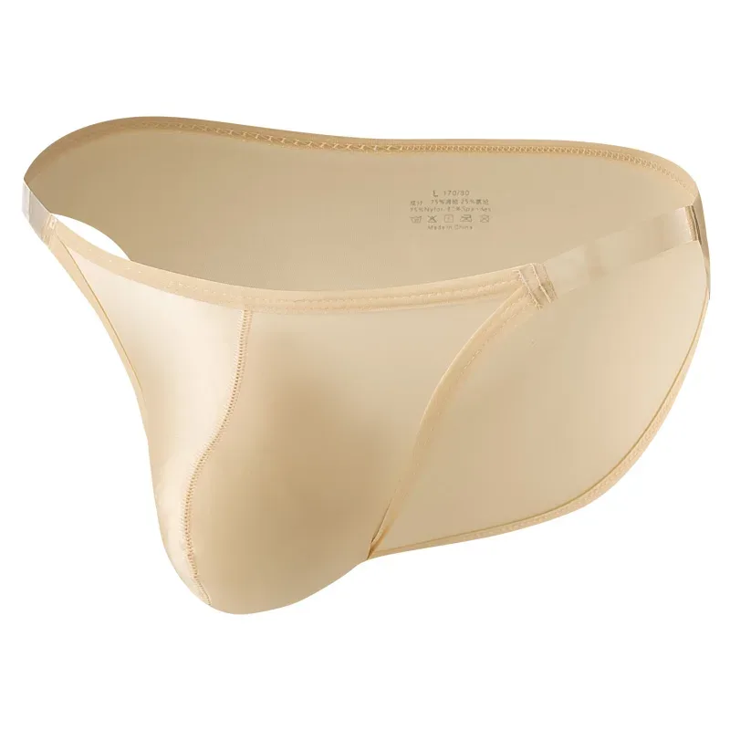 Men's Silky Ice Silk Briefs Smooth Low Rise Stretch 3D Pouch Support Breathable Daily Underwear — image 22