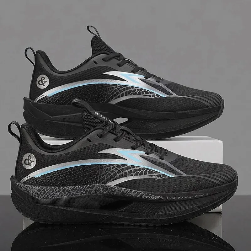 Men Sports Running Shoes Carbon Board Marathon Athletic Outdoor Breathable Lightweight Women's Comfortable Professional Sneakers — image 5