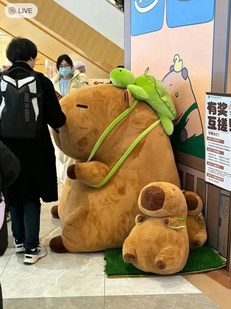 Super sized capybara plush toys cute baby pillows for children giant capybara pillows as birthday gifts for couples — image 9