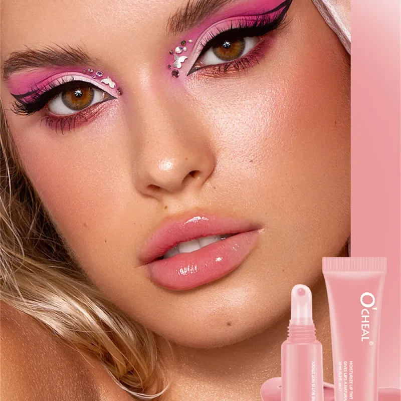 Bálsamo labial hidratante espelho brilho labial baunilha hortelã gelado bolo de café cheiro batom transparente óleo labial maquiagem