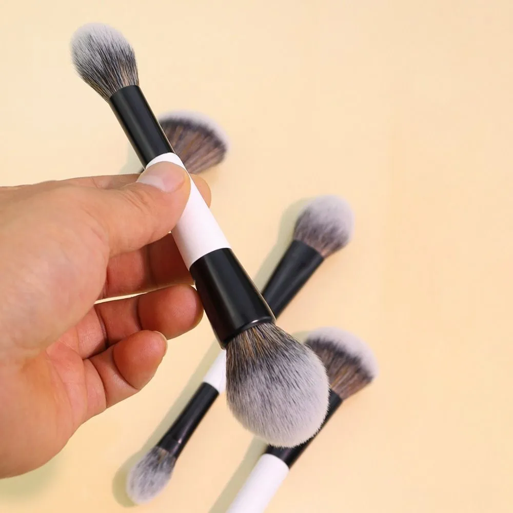 Dual-Ended F4 Contour Face Brush Multi-purpose High Coverage Eyeshadow Concealer Brushes Cosmetic Beauty Powder Blush Brush