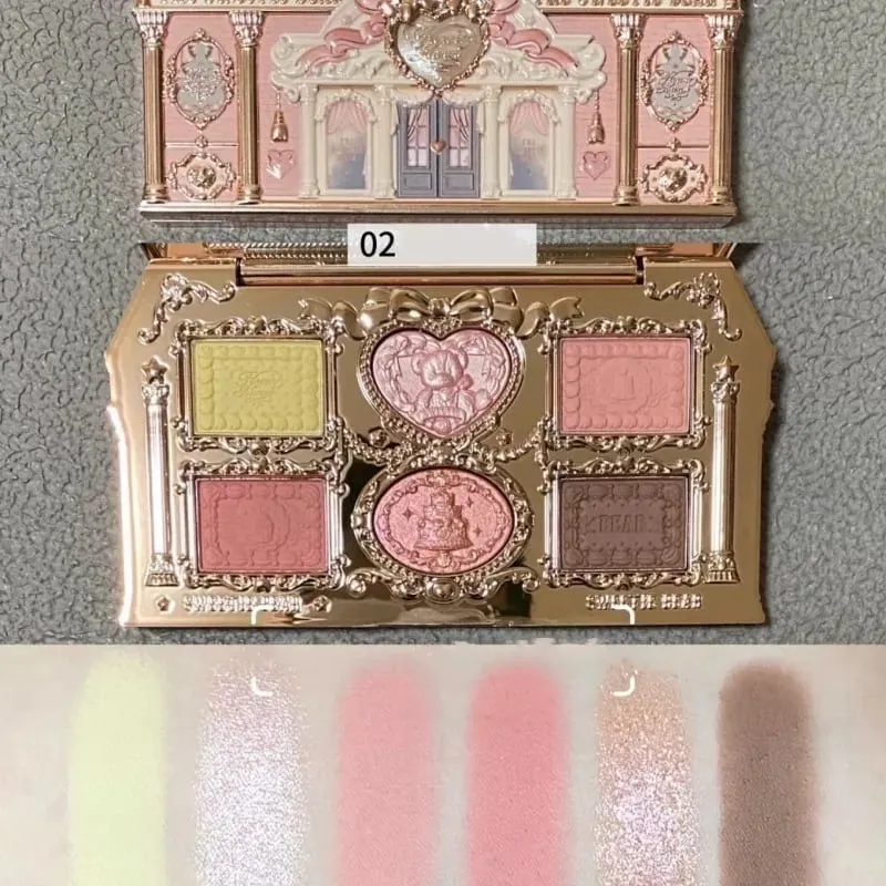 Flower Know Strawberry Rococo Coffret cadeau tout-en-un Kit de maquillage professionnel complet miroir de jardin Blush poudre crème pour les lèvres Flowerknows