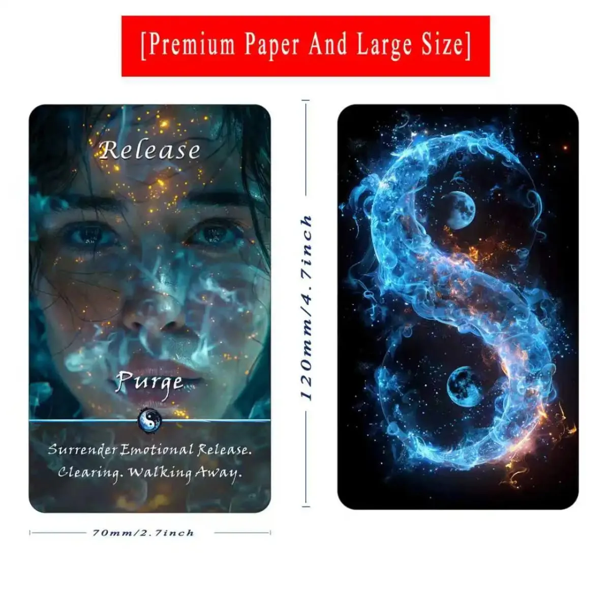 Yin-Yang Divination Cards Karma Connection Divination Deck (68 Cards) Spiritual Guidance Tool for Beginners Healing Emotions — image 2