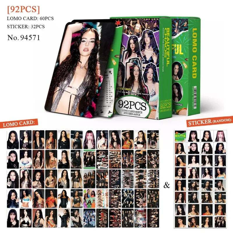 55/127pcs Kpop Idol KATSEYE WILD New Album BEAUTIFULCHAOS Lomo Cards DANIELA HD Printd Photocards Stickers MANON MEGAN Fans Gift — image 10