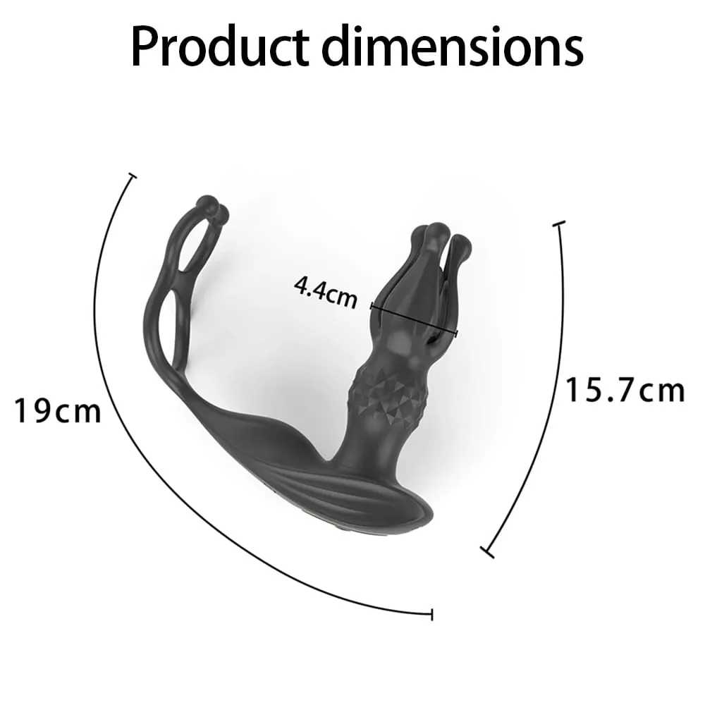 Remote Control Prostate Massager Anal Vibrator Male Sex Toys for Men Anal Plug 9 Tension Shock Flapping Thrusting Vibrating Plug