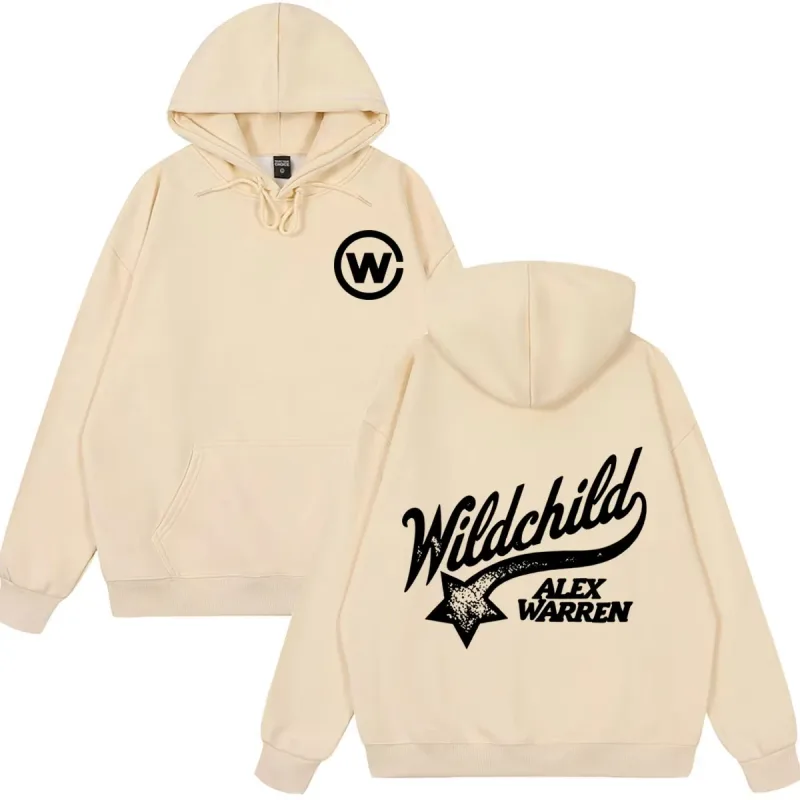 Alex Warren Album Wild Child Tour 2026 Merch Hoodie Men Women Fashion Vintage Sweatshirts Long Sleeves Loose Oversized Pullover — image 5