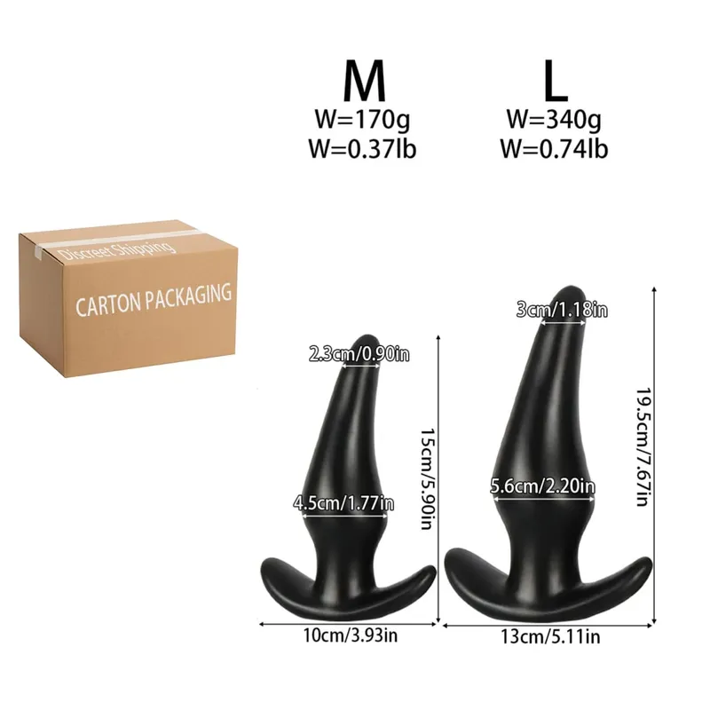 3 Different Sizes Anal Plug Soft Silicone Anal Butt Plug Stimulator Adult Sex Toys For Women Gay Prostate Massager Anal Trainer