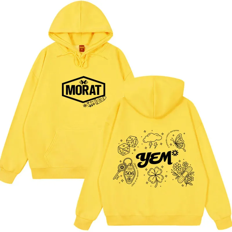 Band Morat Yem World Tour 2026 Print Hoodie Men Women Fashion Clothing Pullover Long Sleeves Loose Hip-hop Sweatshirts Fan Gifts — image 11