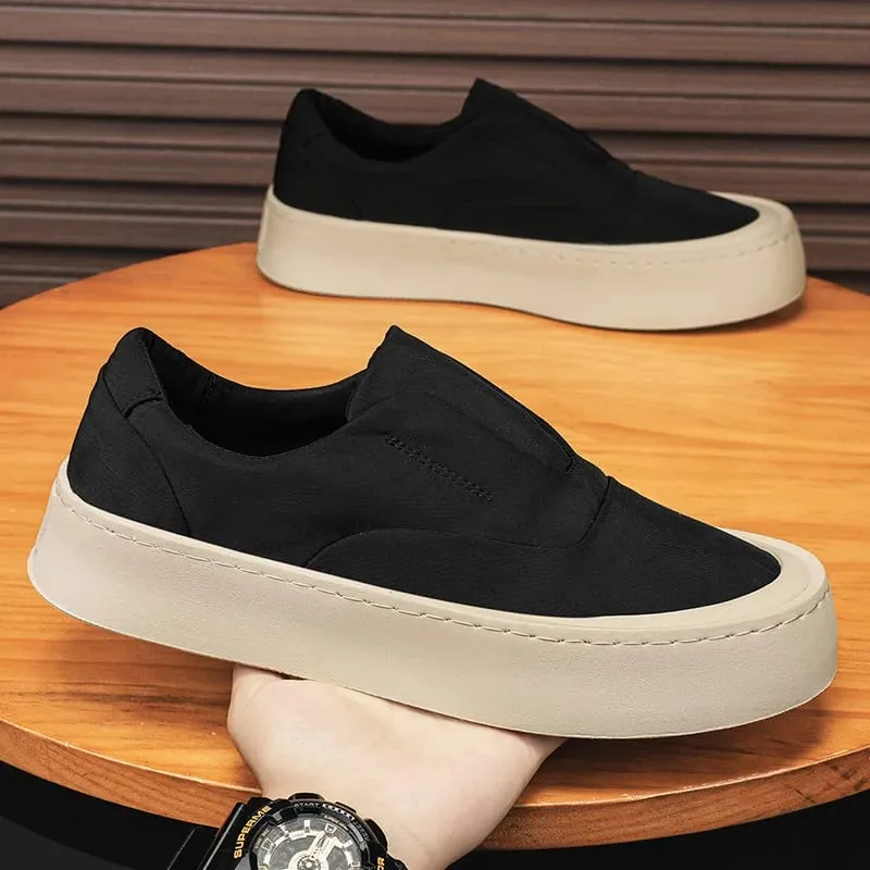2026 Men's Canvas Casual Loafers Breathable Daily Sneakers Lightweight Comfortable Flat Footwear Free Shipping — image 4