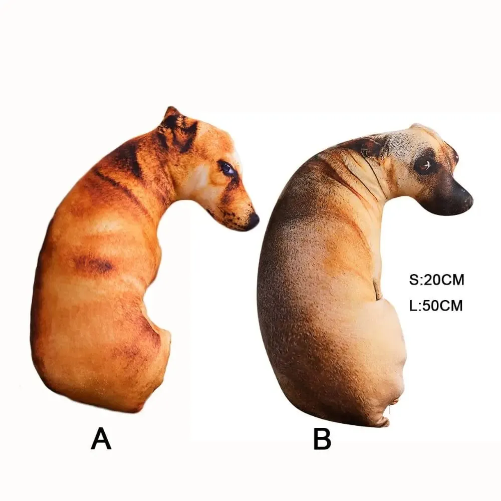 3D Lifelike Animal Throw Pillow Soft Creative Dog Pillow Cushion Office — image 7