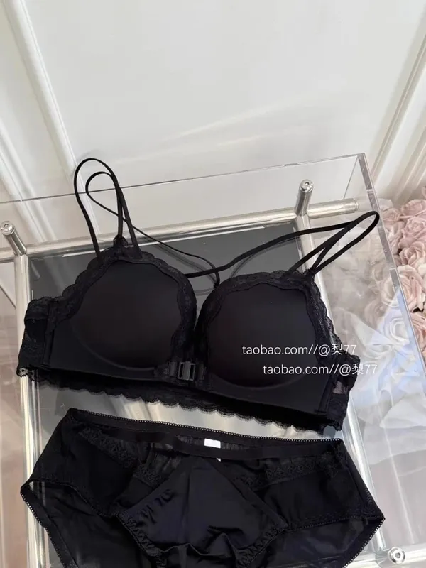 Petite Leopard Print Front Closure Bra Set Push Up Backless Sexy Party Lingerie Boost Bust Show Fuller Shape 32-38AB Top Selling — image 13