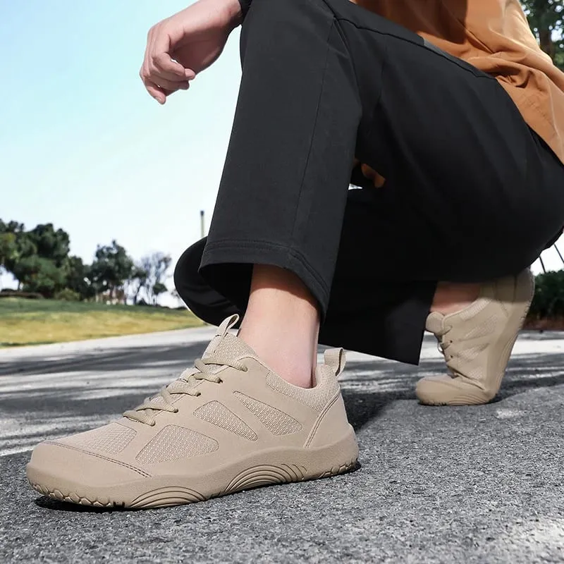 Plus Size Minimalist Barefoot Shoes Lightweight Breathable Zero Soles Men Running Sneakers Outdoor Wide Toe Casual Walking Shoes — image 4
