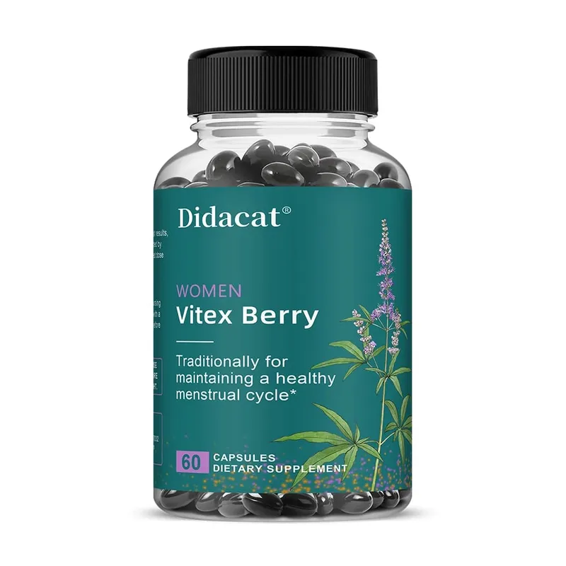 Vitex Berry Vegan Capsules - Hormone Balance for Women Organic Vitex Chasteberry Extract (1000 mg) Vegan Non-GMO