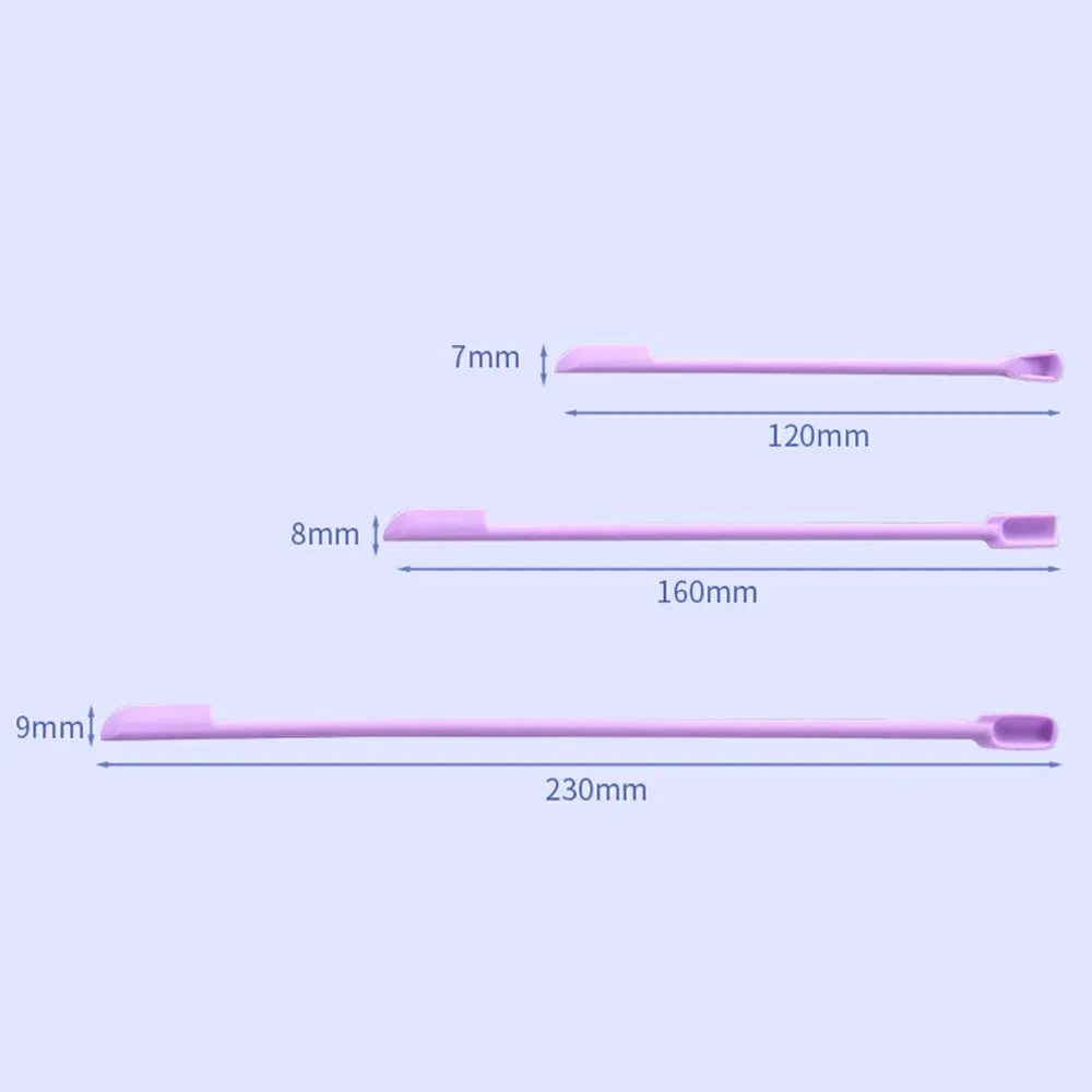 3Pcs/Set Cream Last Drop Scoop Face Mask Brush Beauty Tools Silicone Spatula Deep Bottle Scraper Makeup Brushes Cosmetics Spoon