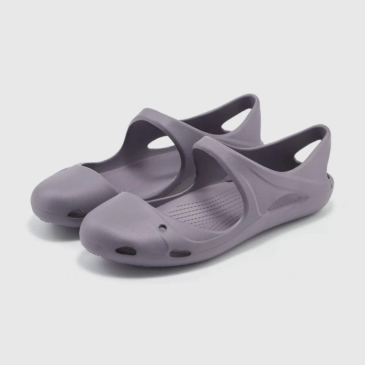 Frauen EVA Mary Jane Clogs mit Fußgewölbeunterstützung, hohl, schnell trocknend, rutschfest, leicht, Yoga, Wandern, Wassersandalen