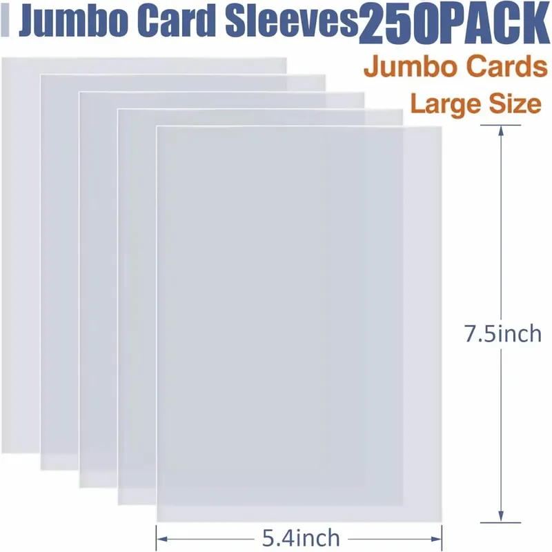 Jumbo Cards Sleeves L Xl Large Size Transparent Card Holder Protector For Tcg Mtg Game Sport Cards Oversized Trading Card Photo — image 13