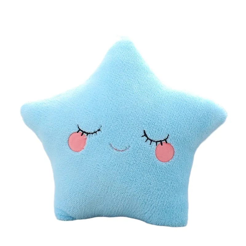 Fantastische Star Cloud Moon Rainbow Pluche Kussen Gevuld Sky Natuurlijk Kussen Geel Roze Blauw Verlegen Emotie Plushie Decoratie Cadeau — image 12