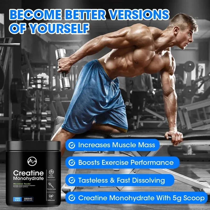 Proteínas de soro de desempenho energético de monohidrato de creatina para recuperação de massa muscular suplemento nutricional adulto amigável
